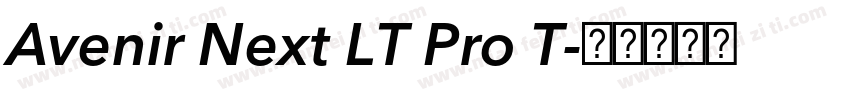 Avenir Next LT Pro T字体转换